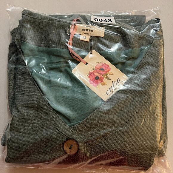 ENTRO Swing Dress Ruffle Hem Sleeveless Dress NWT - Picture 9 of 10